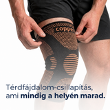 Rézszálas kompressziós térdrögzítő