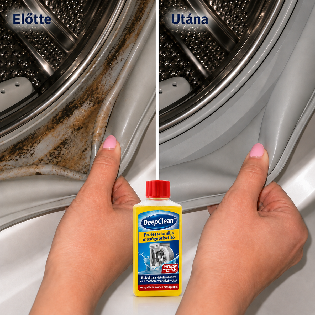 Friss ruhák, kellemetlen szagok nélkül, egyetlen tisztítással – DeepClean™
