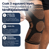 Rézszálas kompressziós térdrögzítő